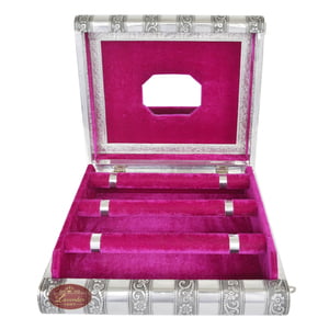 Antique Look Premium Wooden Handmade Bangle Box 3-Roll-Pink